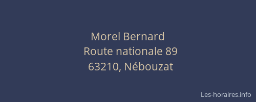 Morel Bernard
