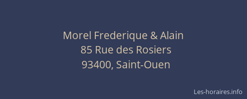 Morel Frederique & Alain