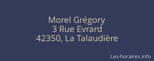 Morel Grégory
