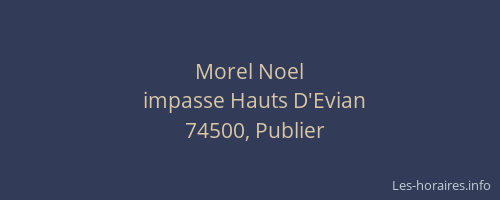 Morel Noel