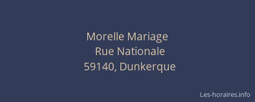Morelle Mariage