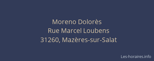 Moreno Dolorès