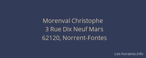 Morenval Christophe