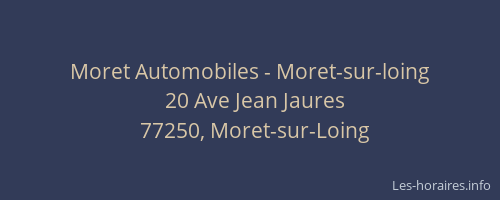 Moret Automobiles - Moret-sur-loing