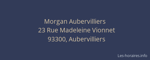 Morgan Aubervilliers