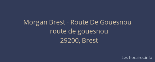 Morgan Brest - Route De Gouesnou