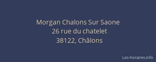 Morgan Chalons Sur Saone