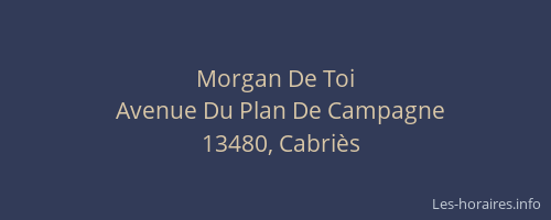 Morgan De Toi