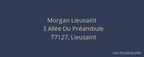 Morgan Lieusaint