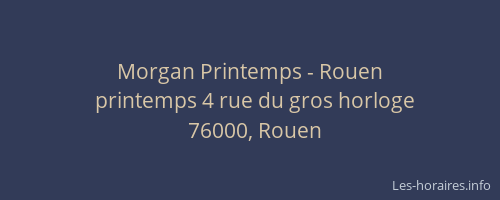 Morgan Printemps - Rouen