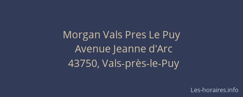 Morgan Vals Pres Le Puy