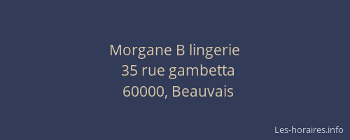 Morgane B lingerie