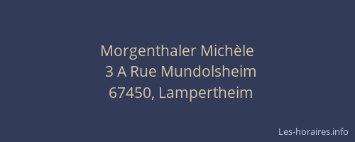Morgenthaler Michèle