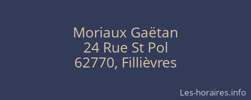 Moriaux Gaëtan