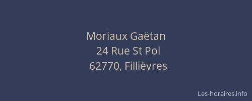 Moriaux Gaëtan