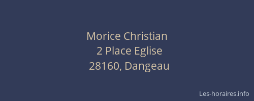 Morice Christian