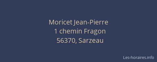 Moricet Jean-Pierre