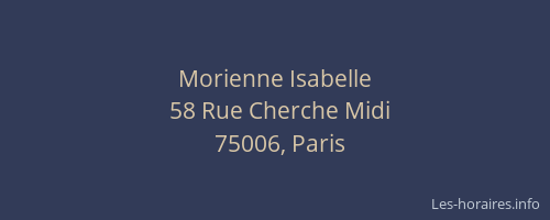 Morienne Isabelle
