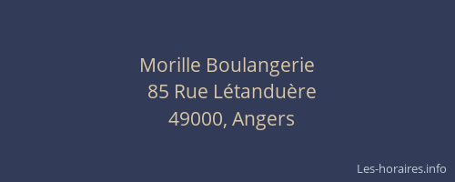 Morille Boulangerie