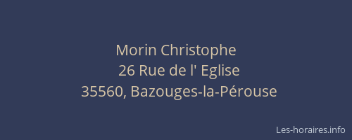 Morin Christophe