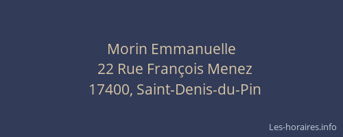 Morin Emmanuelle