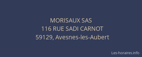 MORISAUX SAS
