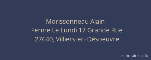 Morissonneau Alain