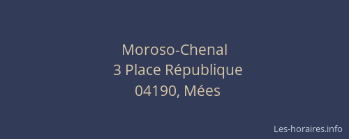 Moroso-Chenal
