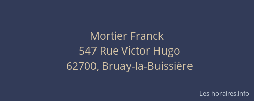 Mortier Franck