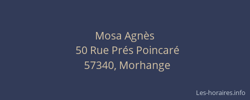 Mosa Agnès