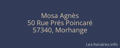 Mosa Agnès