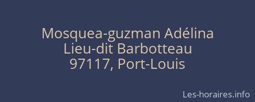 Mosquea-guzman Adélina