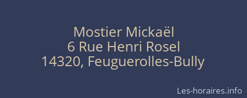 Mostier Mickaël