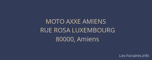 MOTO AXXE AMIENS