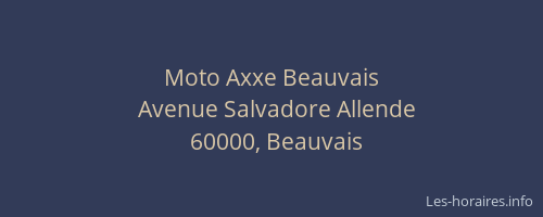Moto Axxe Beauvais