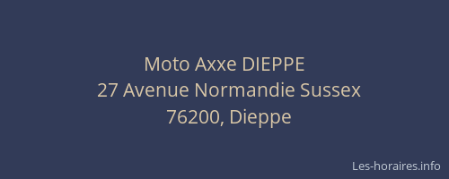 Moto Axxe DIEPPE