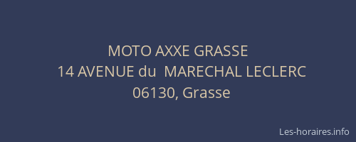 MOTO AXXE GRASSE