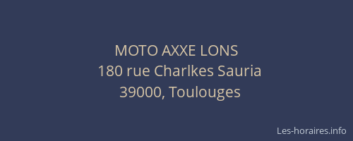 MOTO AXXE LONS