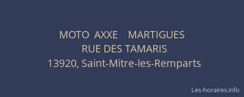 MOTO  AXXE    MARTIGUES