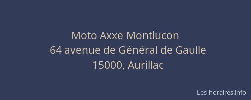Moto Axxe Montlucon