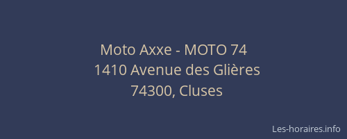Moto Axxe - MOTO 74
