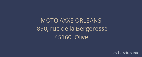 MOTO AXXE ORLEANS