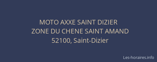 MOTO AXXE SAINT DIZIER