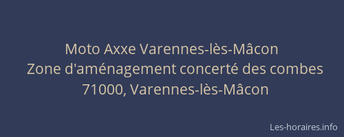 Moto Axxe Varennes-lès-Mâcon