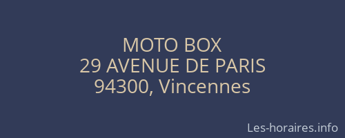 MOTO BOX