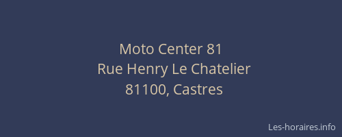 Moto Center 81