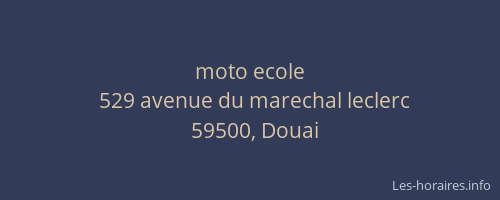 moto ecole