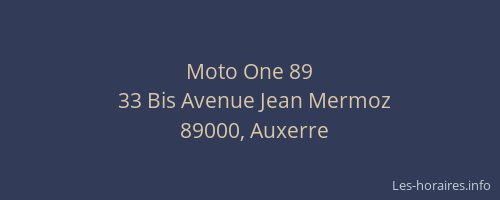 Moto One 89