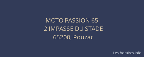 MOTO PASSION 65