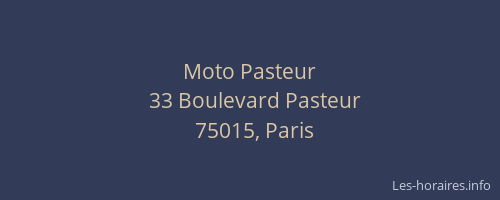 Moto Pasteur